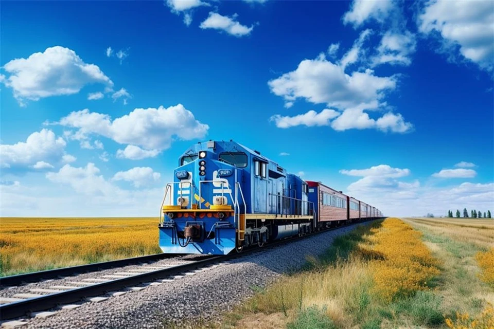Eisenbahn-Eisenbahn-Express in die USA